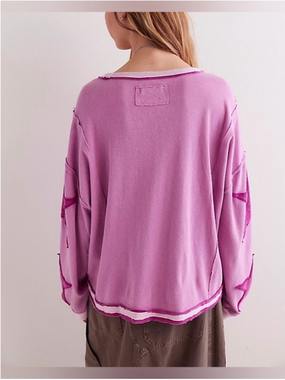 NWOT Free People We The Free You're A Star Tee - pink magenta - Small - Picture 2 of 8